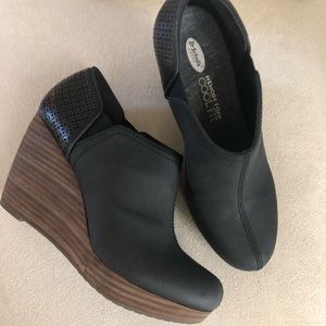 Dr Scholl’s 6 Black Wedge Platform Ankle Bootie
